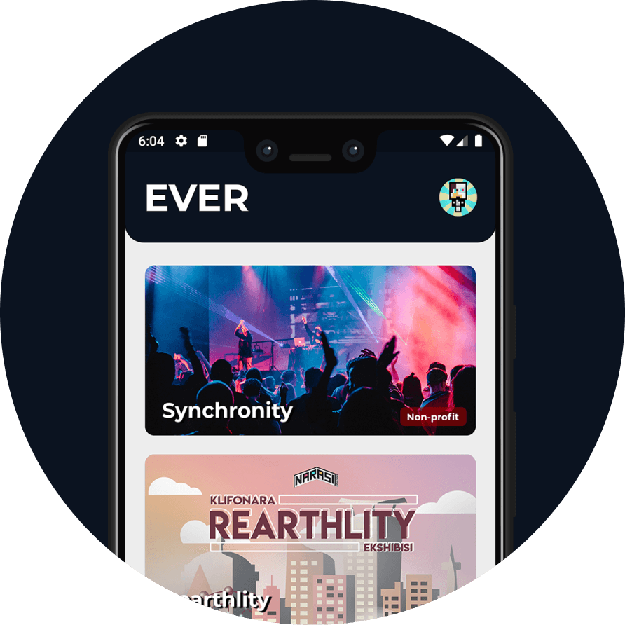 Ever app in a circle